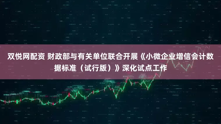 双悦网配资 财政部与有关单位联合开展《小微企业增信会计数据标准（试行版）》深化试点工作